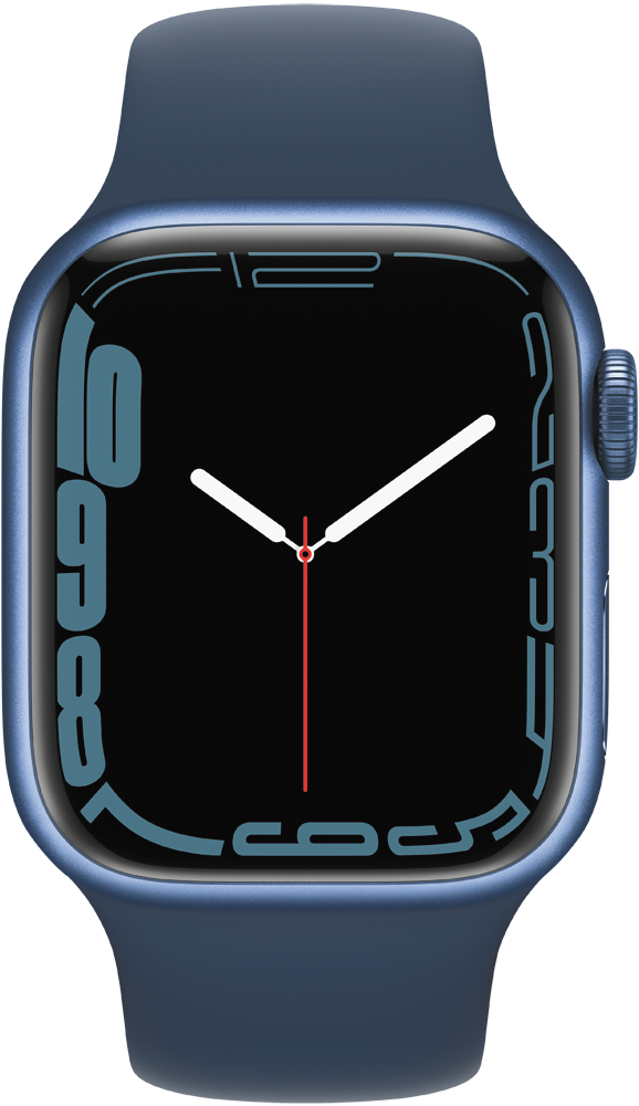 Часы Apple Watch Series 7 GPS 41мм корпус из алюминия Синий + ремешок Синий (MKN13RU/A) 0200-2757 MKN13RU/A Watch Series 7 GPS 41мм корпус из алюминия Синий + ремешок Синий (MKN13RU/A) - фото 2