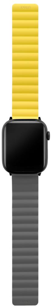 Ремешок для умных часов uBear Mode для Apple Watch 38|40|41 mm силиконовый  Серый/желтый (WB09YG01SM-AW) 0400-2406 Mode для Apple Watch 38|40|41 mm силиконовый  Серый/желтый (WB09YG01SM-AW) - фото 3