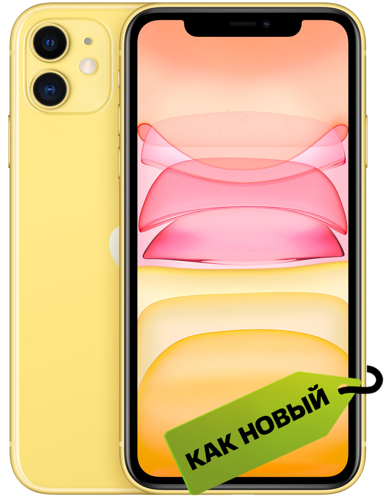 Смартфон Apple iPhone 11 64Gb Желтый «Как новый» смартфон apple iphone 11 64gb черный как новый