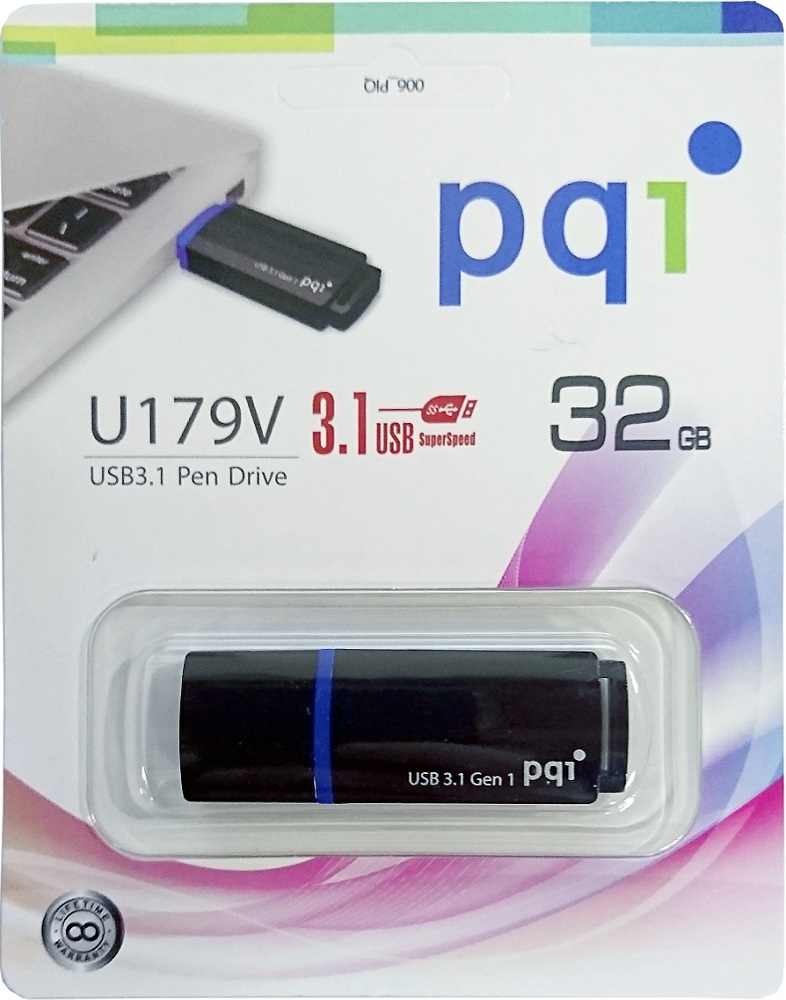 USB Flash PQI 32Gb USB 3.0 Black 0305-1250 679V-032GR102A - фото 1