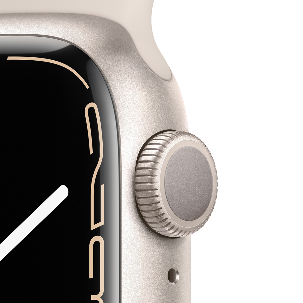 Часы Apple Watch Series 7 GPS 41мм корпус из алюминия Сияющая звезда + ремешок Серый (MKMY3RU/A) 0200-2758 MKMY3RU/A Watch Series 7 GPS 41мм корпус из алюминия Сияющая звезда + ремешок Серый (MKMY3RU/A) - фото 3