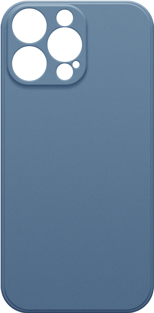 Чехол-накладка Borasco iPhone 14 Pro Max Microfiber Синий чехол накладка borasco iphone 14 plus microfiber лавандовый