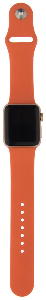 Ремешок для умных часов InterStep Sport Apple Watch 38/40мм силиконовый Orange 0400-1734 Sport Apple Watch 38/40мм силиконовый Orange - фото 5
