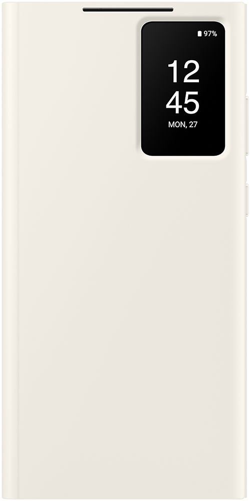 Чехол-книжка Samsung Galaxy S23 Ultra Smart View Wallet Case Кремовый (EF-ZS918CUEGRU) 0319-0983 Galaxy S23 Ultra Smart View Wallet Case Кремовый (EF-ZS918CUEGRU) - фото 1