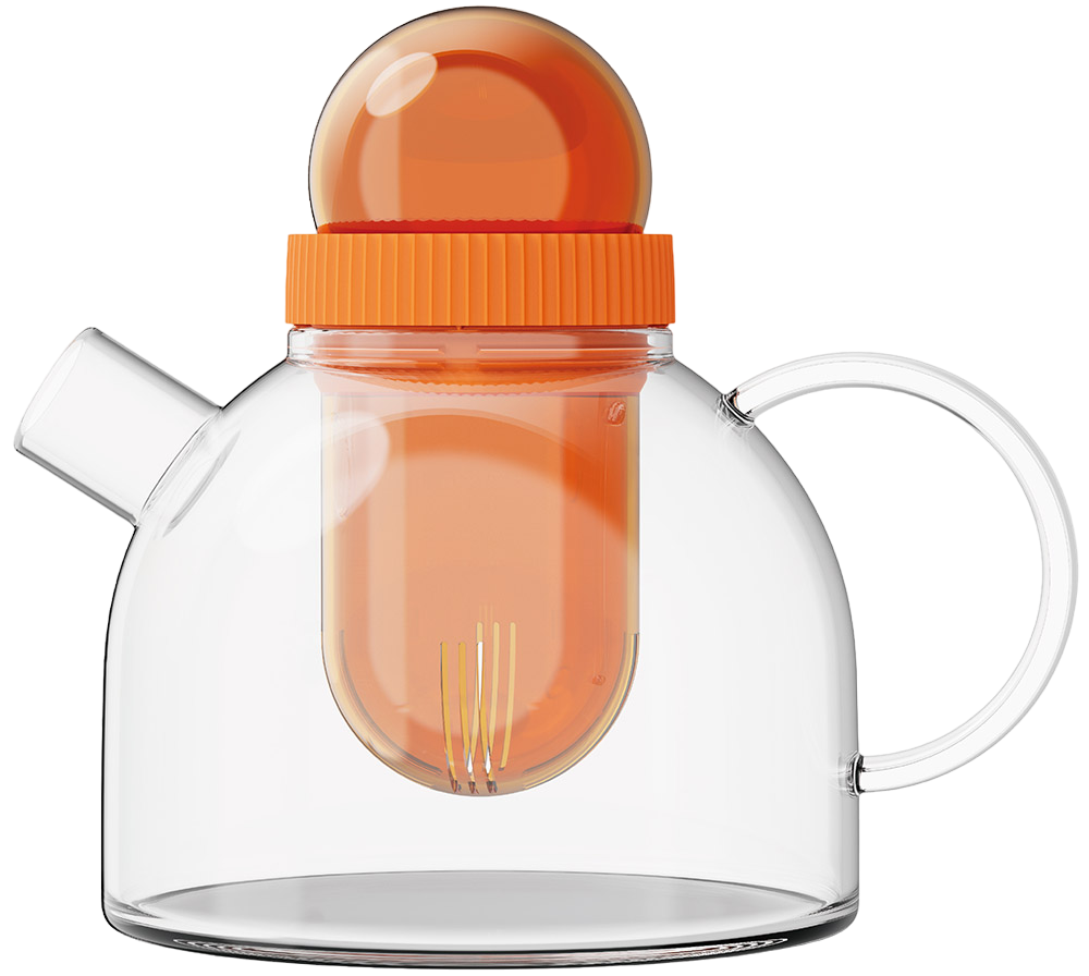 Заварочный чайник KissKissFish BoogieWoogie Teapot Оранжевый