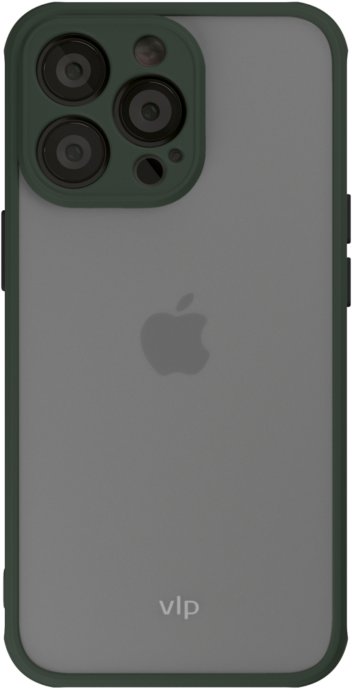 Клип-кейс VLP iPhone 13 pro Matt Green силиконовый чехол девушка с котом для iphone 13 pro айфон 13 про