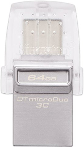 USB Flash Kingston USB/USB TypeC OTG Data Traveler DUO3 (DTDUO3C/64GB) 64Gb black 0305-1165 USB/USB TypeC OTG Data Traveler DUO3 (DTDUO3C/64GB) 64Gb black - фото 2