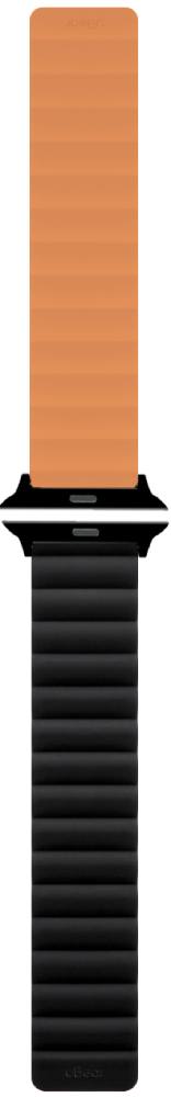 Ремешок для умных часов uBear Mode для Apple Watch 42|44|45|49 mm силиконовый  Черный/оранжевый (WB17OB01ML-AW ) 0400-2404 Mode для Apple Watch 42|44|45|49 mm силиконовый  Черный/оранжевый (WB17OB01ML-AW ) - фото 2