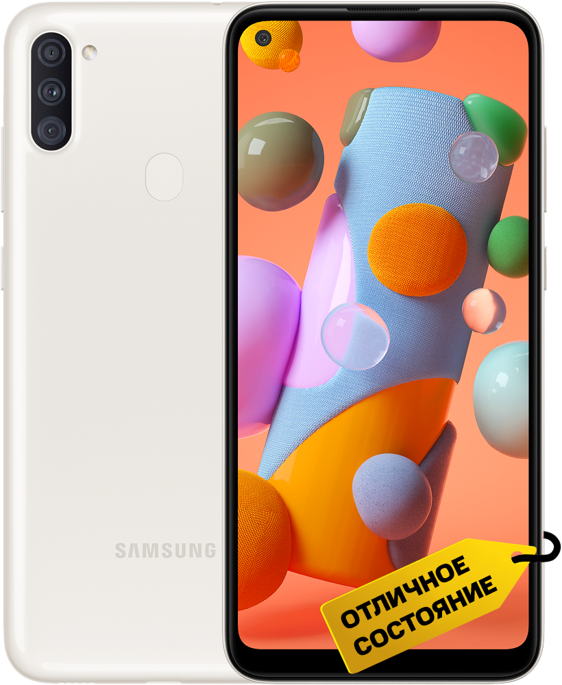 

Смартфон Samsung, Galaxy A11 2/32Gb Белый «Отличное состояние»