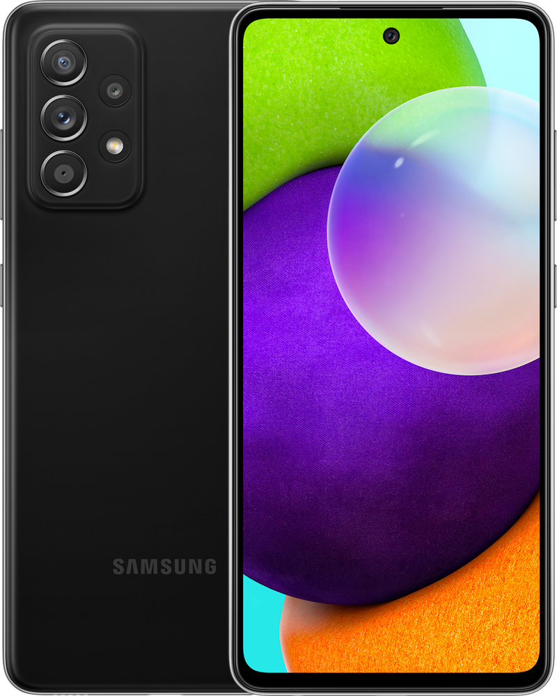 Смартфон Samsung A525 Galaxy A52 4/128Gb Black 0101-7529 SM-A525FZKDSER A525 Galaxy A52 4/128Gb Black - фото 1