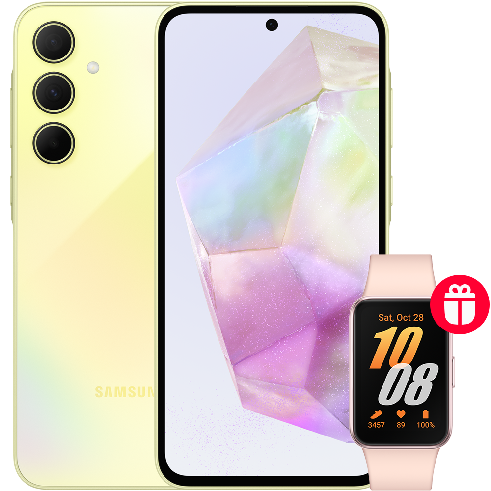 Смартфон Samsung Galaxy A35 8/128 Гб 5G Желтый смартфон samsung galaxy a52 5g 8 128 белый