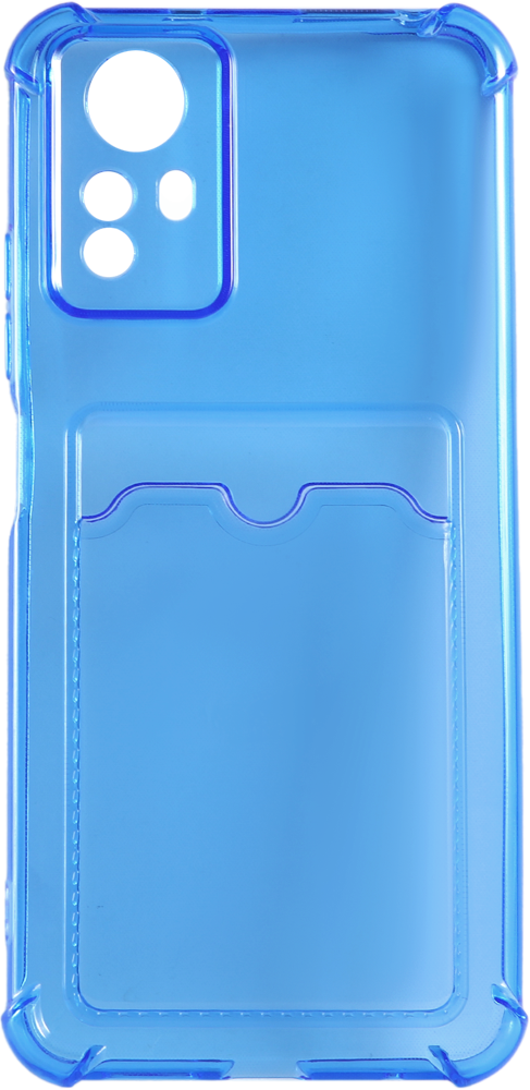 Чехол-накладка RedLine чехол для xiaomi redmi note 10 pro 4g с картхолдером с защитой камеры голубой