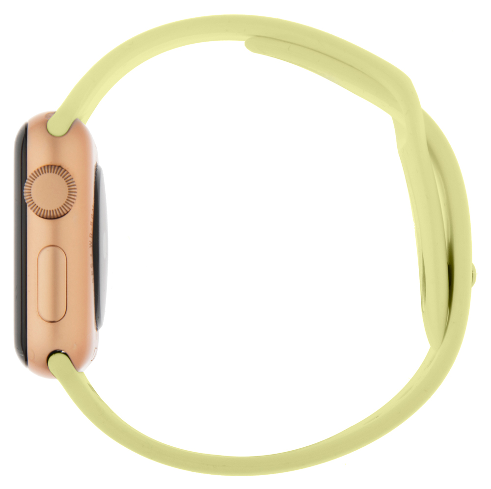 Ремешок для умных часов InterStep Sport Apple Watch 38/40мм силиконовый Yellow 0400-1736 Sport Apple Watch 38/40мм силиконовый Yellow - фото 5