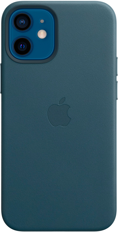Клип-кейс Apple iPhone 12 mini MagSafe кожаный Балтийский синий (MHK83ZE/A) 0313-8755 MHK83ZE/A iPhone 12 mini MagSafe кожаный Балтийский синий (MHK83ZE/A) - фото 1