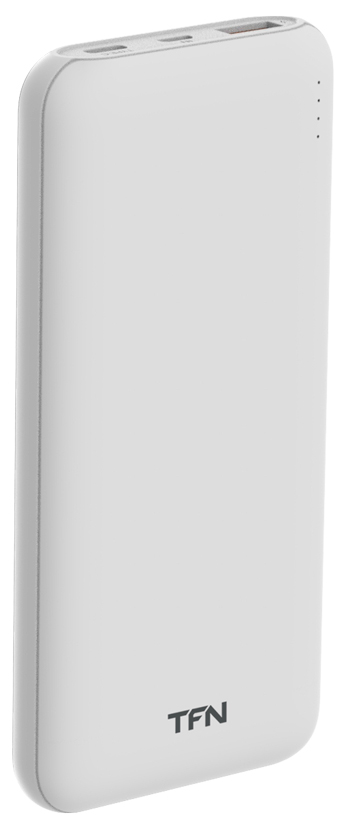 Внешний аккумулятор TFN Slim Duo2 10000mAh c функцией Power Delivery White 0301-0672 - фото 1