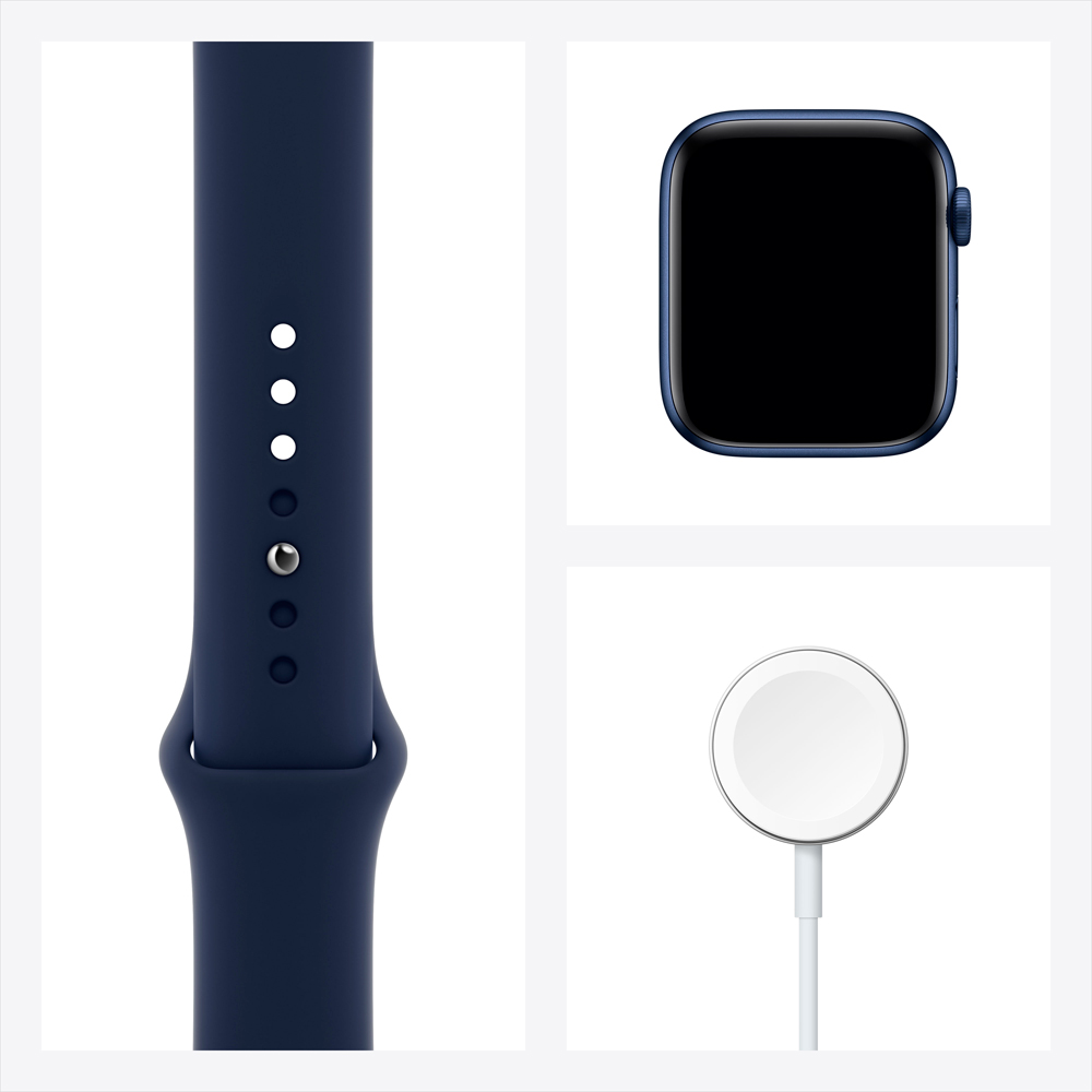 Часы Apple Watch Series 6 GPS 44мм корпус из алюминия синий + ремешок синий (M00J3RU/A) 0200-2189 M00J3RU/A Watch Series 6 GPS 44мм корпус из алюминия синий + ремешок синий (M00J3RU/A) - фото 7