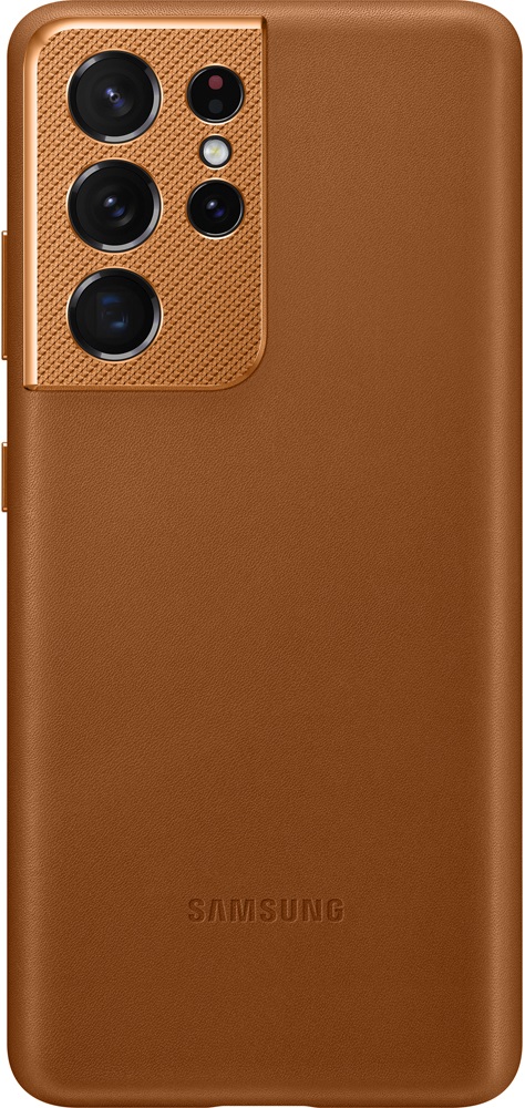 Клип-кейс Samsung Galaxy S21 Ultra Leather Cover Brown (EF-VG998LAEGRU) 0313-8805 Galaxy S21 Ultra Leather Cover Brown (EF-VG998LAEGRU) - фото 1