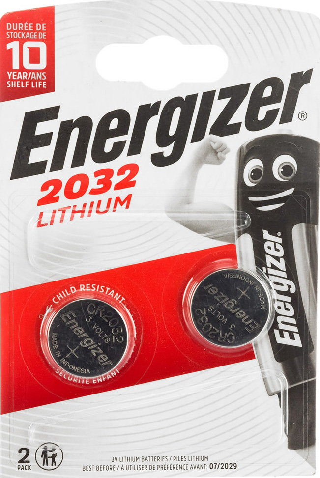 Батарея Energizer CR2032 Lithium E301021404 2 шт батарея energizer cr2032 lithium e301021404 2 шт