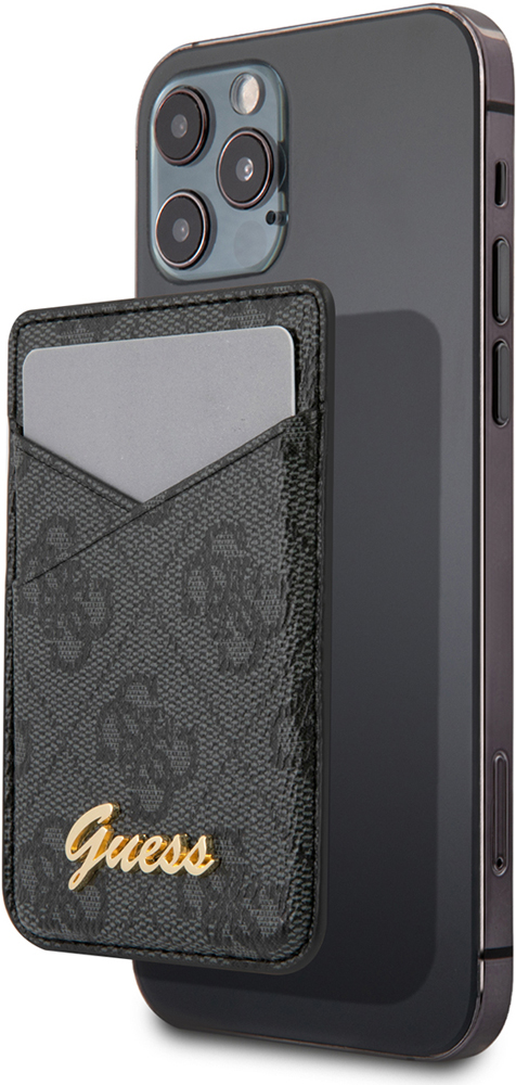 Картхолдер Guess картхолдер кожаный бумажник съемный магнитный кошелек magsafe wallet для iphone коричневый