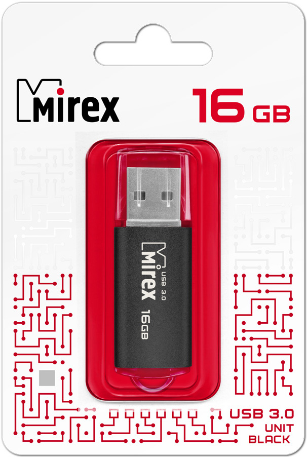 Mirex 16Gb USB3.0 UNIT черная