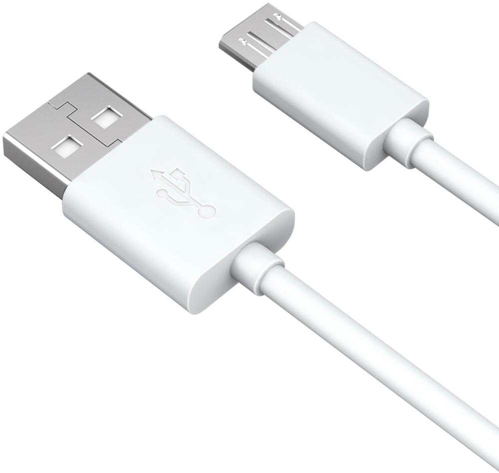 Дата-кабель Akai CE-453W USB-microUSB 1м 1.5А White дата кабель akai cbl208 usb microusb blue