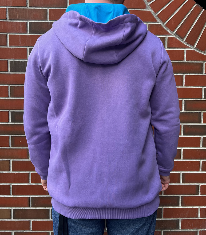 Худи GURU с синим подкладом Фиолетовое (S) 7000-3856 с синим подкладом Фиолетовое (S) - фото 4