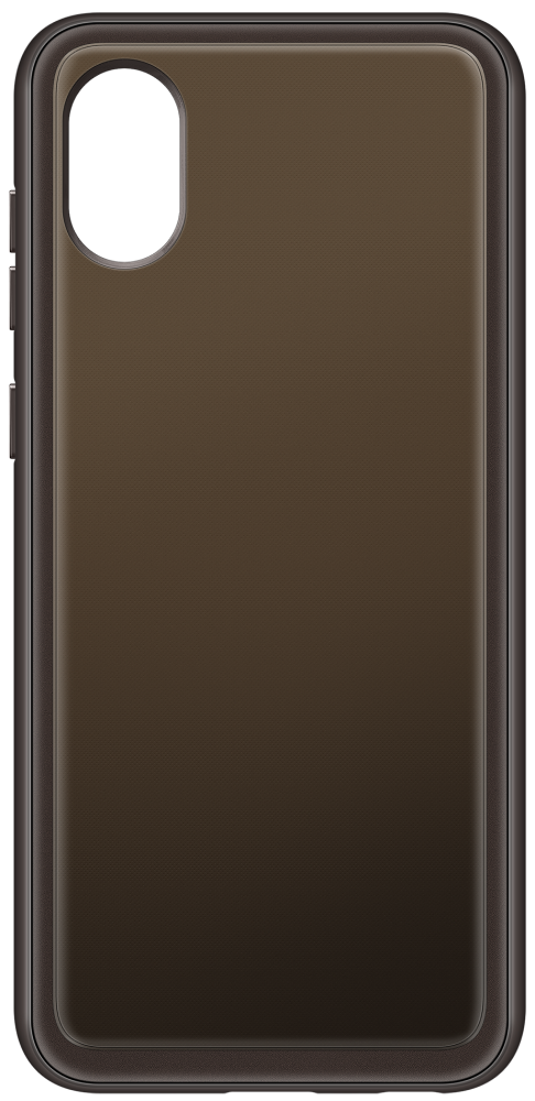 Клип-кейс Samsung Galaxy A03 Core Soft Clear Cover Black (EF-QA032TBEGRU) клип кейс samsung galaxy a02s soft clear cover black ef qa025tbegru