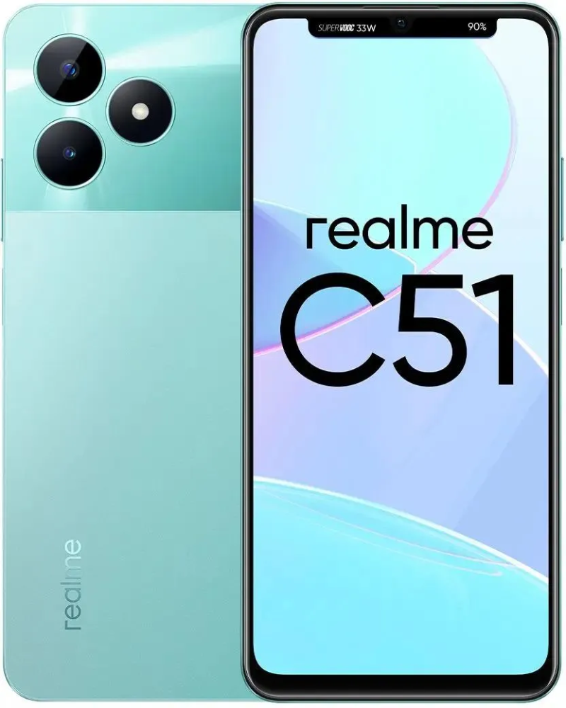 Смартфон realme C51 4/64GB Зеленый смартфон realme с30s 4 64gb spire black rmx3690