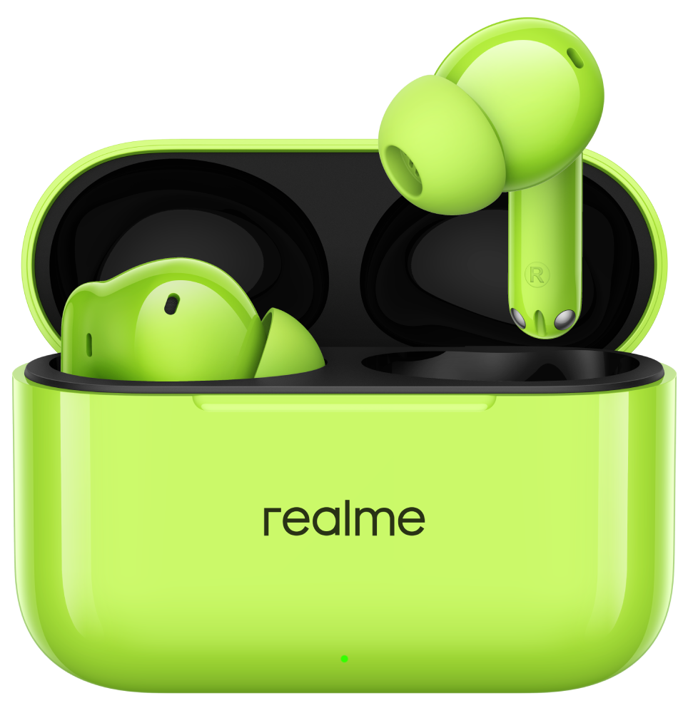 

Беспроводные наушники realme, Buds T200 Зеленые