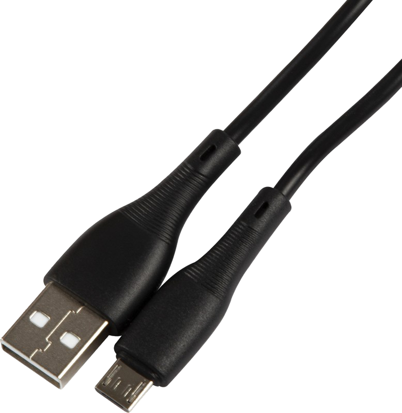Дата-кабель UNBROKE Fika USB-MicroUSB 1 метр до 2A Черный 0307-0795 - фото 1