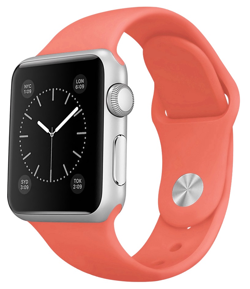Ремешок для умных часов Everstone ES-AWBS-107 Apple Watch 38/40мм силиконовый Coral