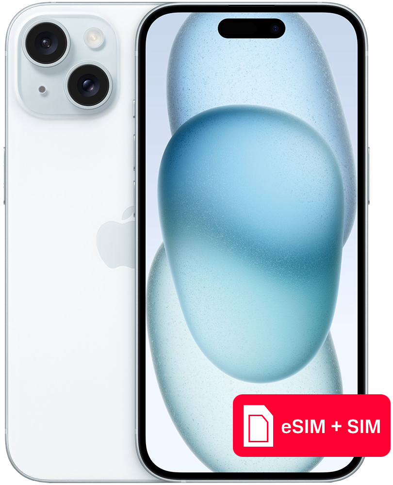 Apple iPhone 15 128Gb eSIM + SIM Голубой