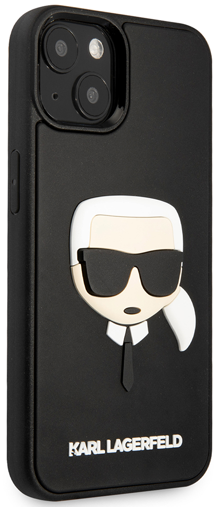 Чехол-накладка Karl Lagerfeld iPhone 14 3D Rubber Case Karl's Head KLHCP14SKH3DBK Черный 0319-0648 - фото 4