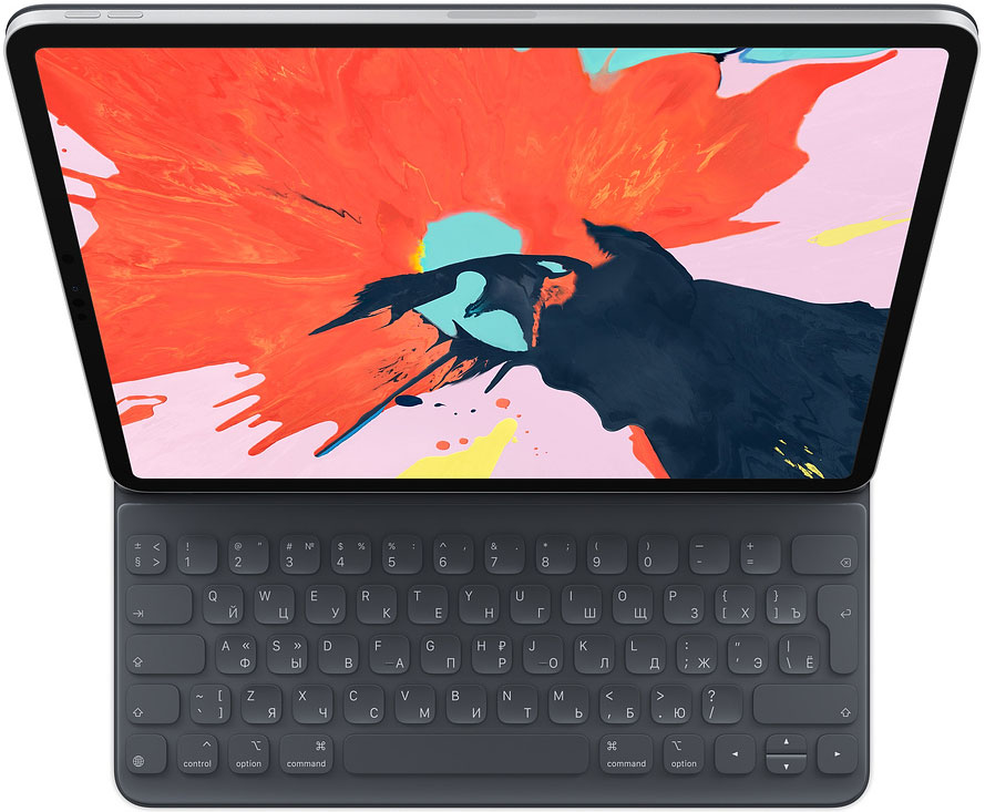 Чехол-клавиатура Apple iPad Pro for 12.9-inch Smart Keyboard (3‑го поколения) Black (MU8H2RS/A) 0400-1624 MU8H2RS/A iPad Pro for 12.9-inch Smart Keyboard (3‑го поколения) Black (MU8H2RS/A) - фото 1