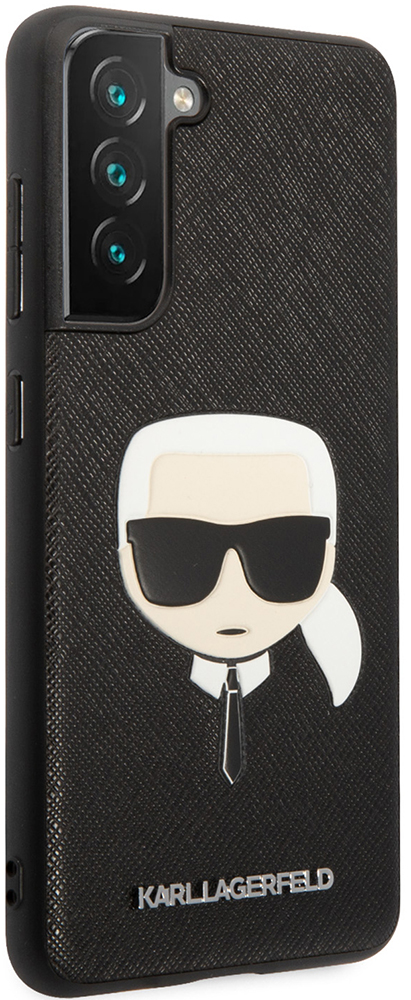 Чехол-накладка Karl Lagerfeld для Samsung Galaxy S21 FE PU Saffiano Karl's Head Hard Черный 0319-0398 - фото 3