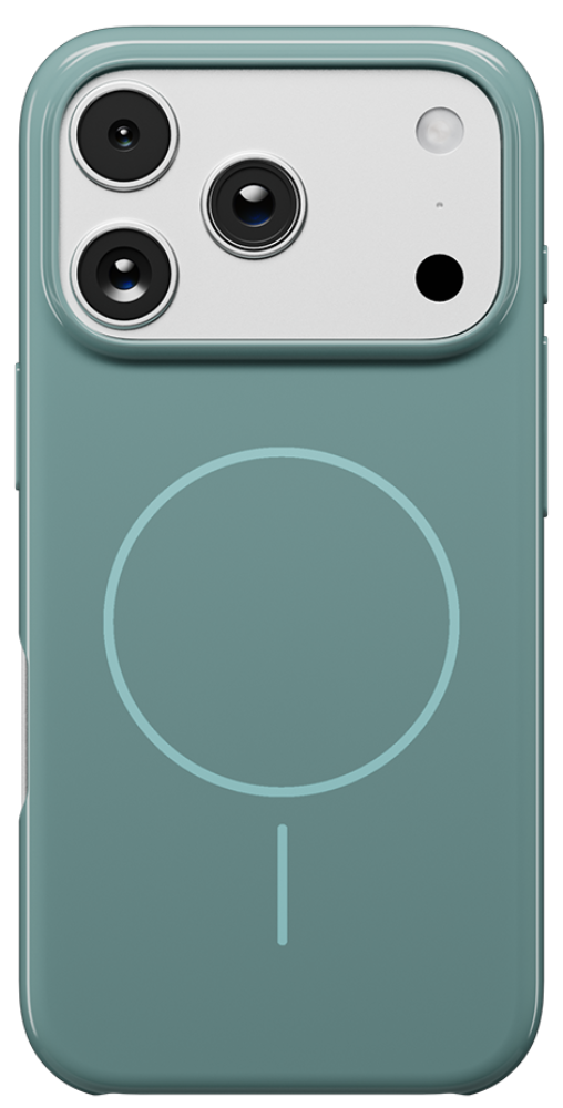 

Чехол-накладка Rocket, Glaze с MagSafe для iPhone 17 Pro Зеленый
