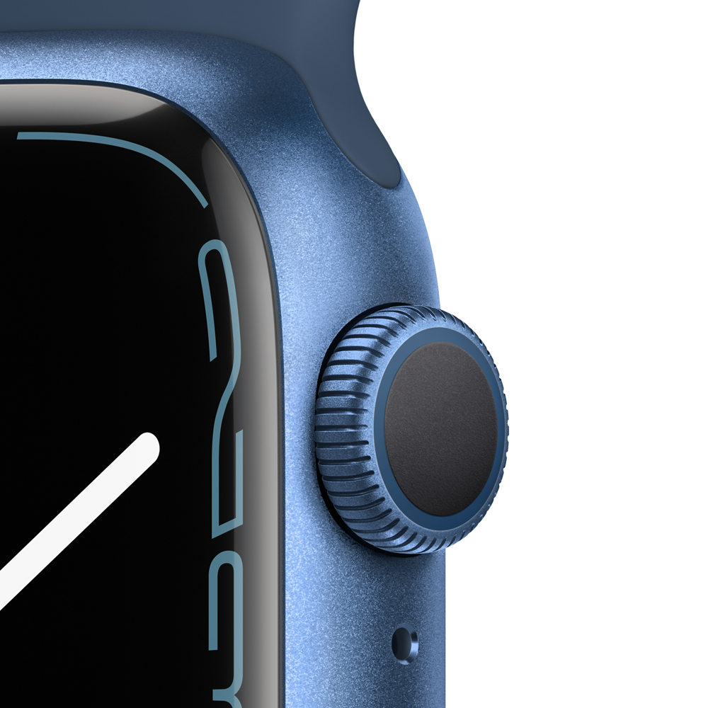 Часы Apple Watch Series 7 GPS 41мм корпус из алюминия Синий + ремешок Синий (MKN13RU/A) 0200-2757 MKN13RU/A Watch Series 7 GPS 41мм корпус из алюминия Синий + ремешок Синий (MKN13RU/A) - фото 3