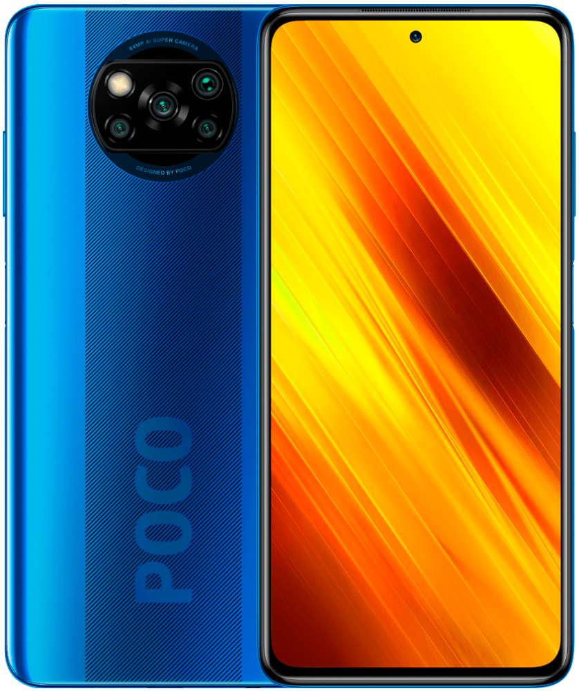 Смартфон Poco(X3 6/128Gb Cobalt Blue)