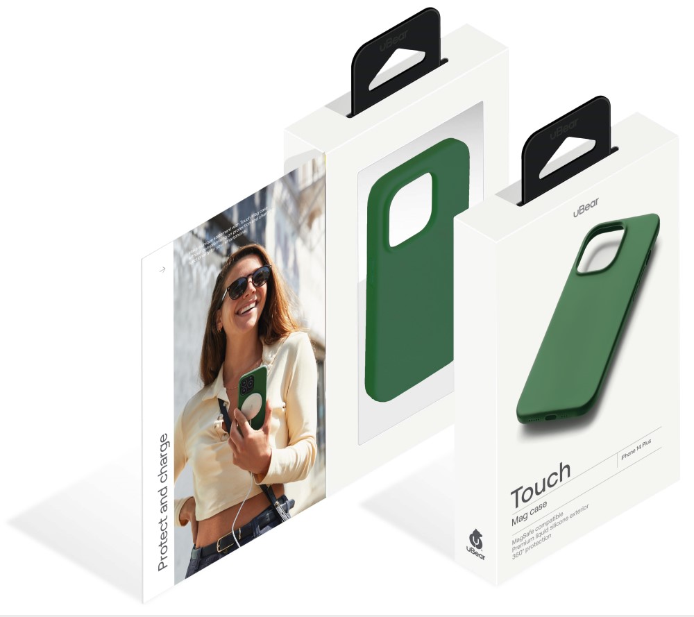 Чехол-накладка uBear Touch Mag Case для iPhone 14 Plus MagSafe Зеленый (CS211GR67TH-I22M) 0319-0606 Touch Mag Case для iPhone 14 Plus MagSafe Зеленый (CS211GR67TH-I22M) - фото 9