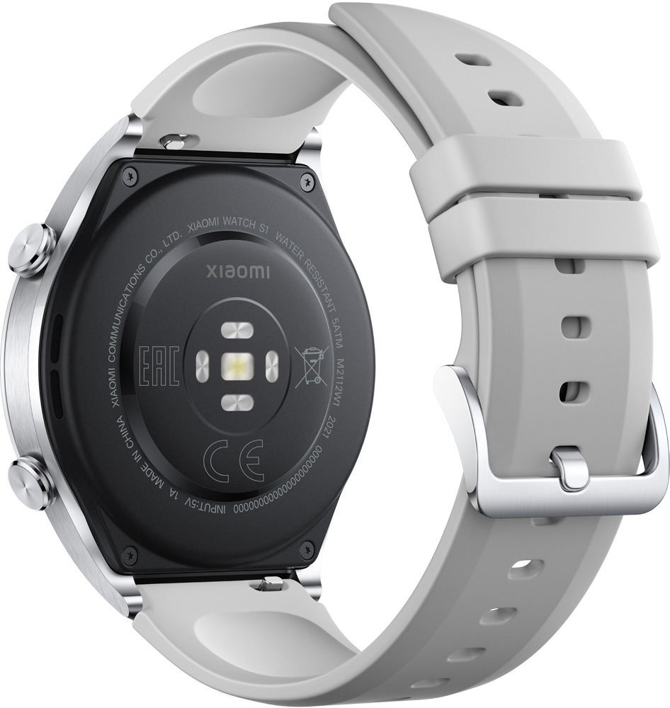 Часы Xiaomi Watch S1 GL Серебряные 0200-3065 - фото 4