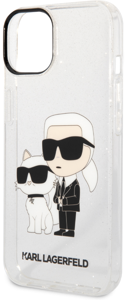 Чехол-накладка Karl Lagerfeld чехол на iphone 12 с картой блестящий