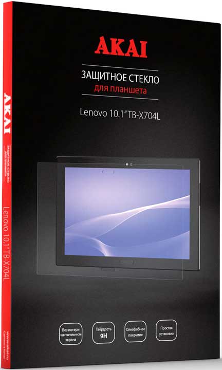 

Стекло защитное Akai, Lenovo 10.1" TB-X704L 0,2 мм прозрачное
