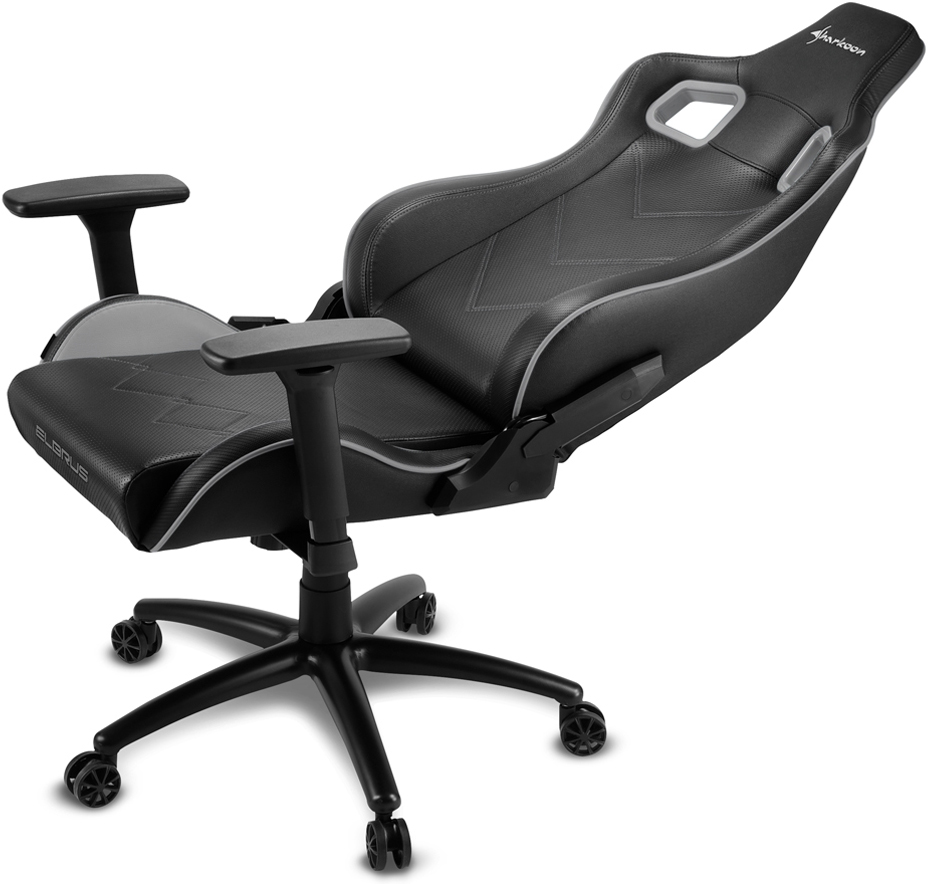 Игровое кресло Sharkoon Elbrus 2 экокожа Черно-серое 0200-3012 ELBRUS 2 BK/GY - фото 5