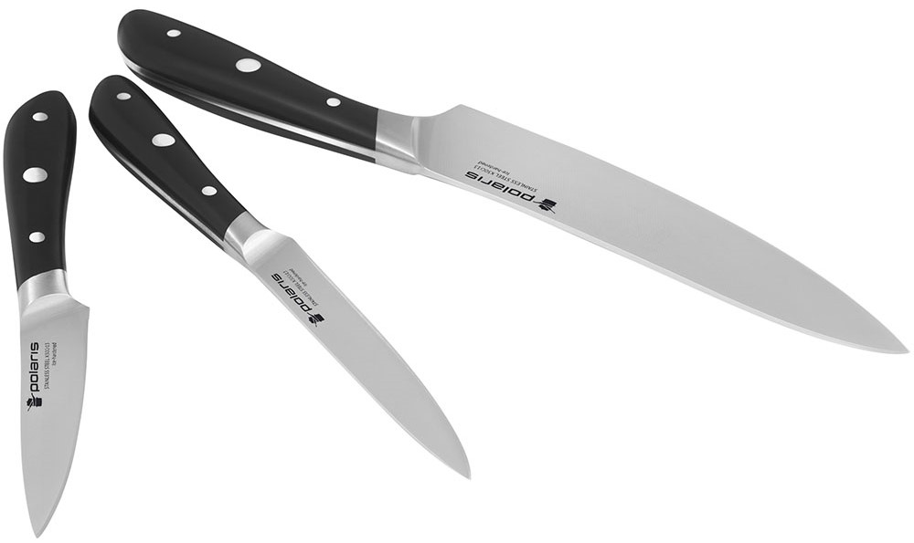 Набор ножей Polaris Solid-3SS 3 предмета Black 7000-1003 - фото 2