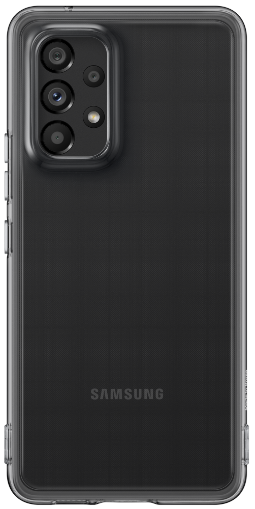 Клип-кейс Samsung Galaxy A53 Soft Clear Cover Black клип кейс samsung galaxy a03 soft clear cover black ef qa035tbegru