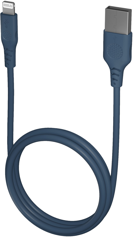 Дата-кабель Vipe USB-Lightning MFI 1,2м Синий (VPCBLMFIPVCBLUE) vipe кабель vipe usb lightning mfi бордовый