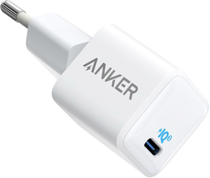 СЗУ Anker PowerPort 3 Nano 20W USB-C White сетевое зарядное устройство anker powerport 3 nano 20w usb c цвет белый eac
