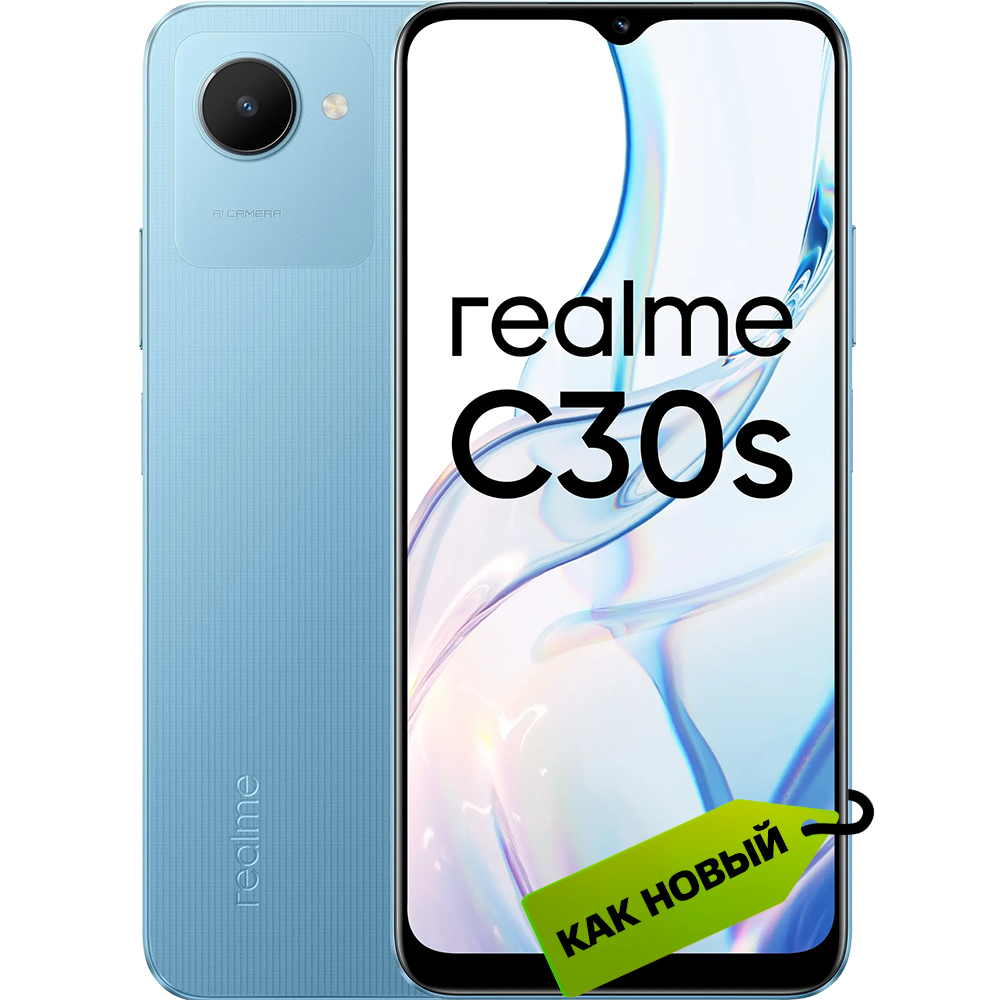 

Смартфон realme, C30s 4/64 Гб Голубой «Как новый»