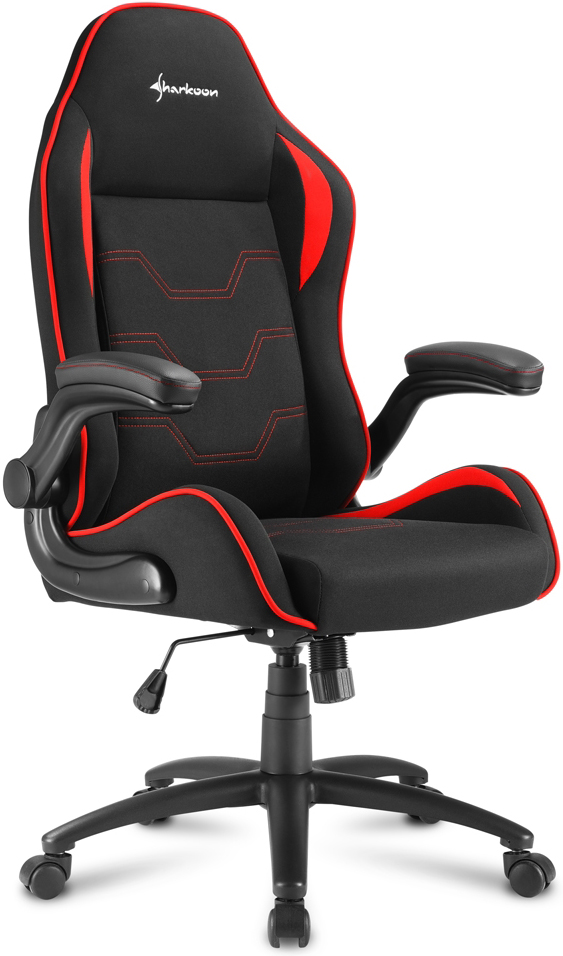 Игровое кресло Sharkoon Elbrus 1 ткань Черно-красное 0200-3023 ELBRUS 1 BK/RD - фото 3