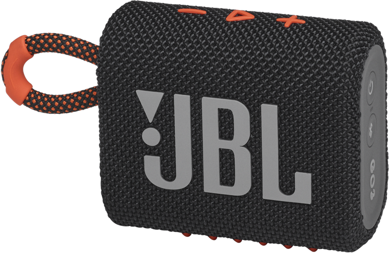 Портативная акустическая система JBL GO 3 Black/Orange 0400-2165 GO 3 Black/Orange - фото 2
